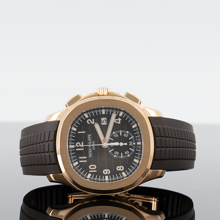 Patek Philippe 5968R-001 Aquanaut 42.2mm Rose Gold Brown Dial
