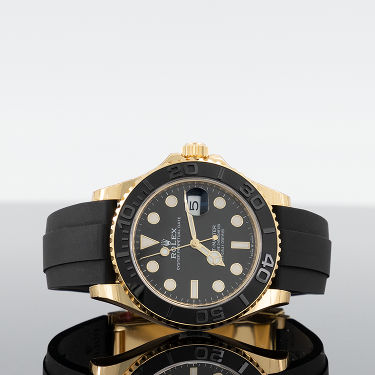 Rolex Yacht-Master 42mm Oysterflex Yellow Gold Black Dial 226658