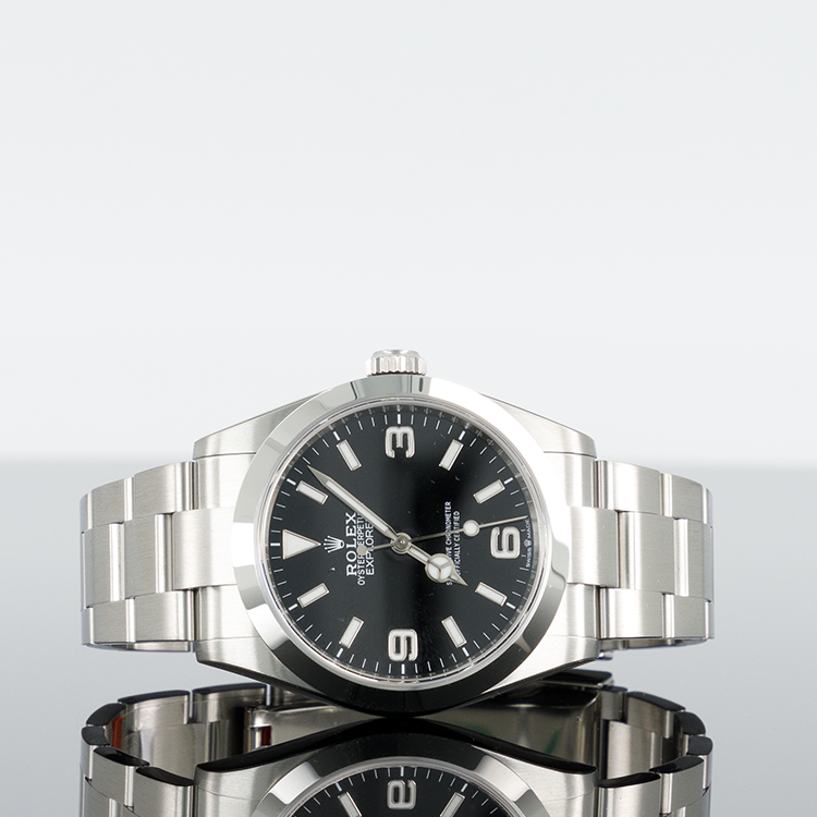 Rolex Explorer 40 mm Stainless Steel Oyster Perpetual Explorer - Black Dial - Oyster Bracelet 124270