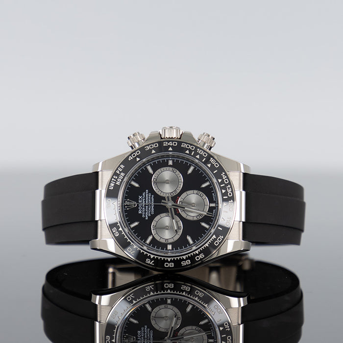 Rolex Daytona Oysterflex 40mm White Gold Bright Black Dial 126519LN