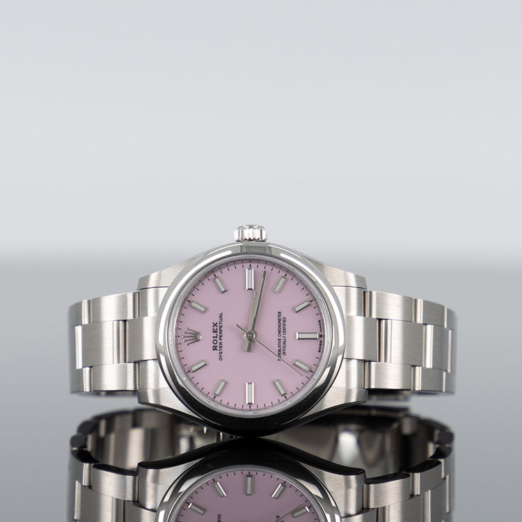 Rolex Oyster Perpetual 31mm Steel Pink Dial 277200
