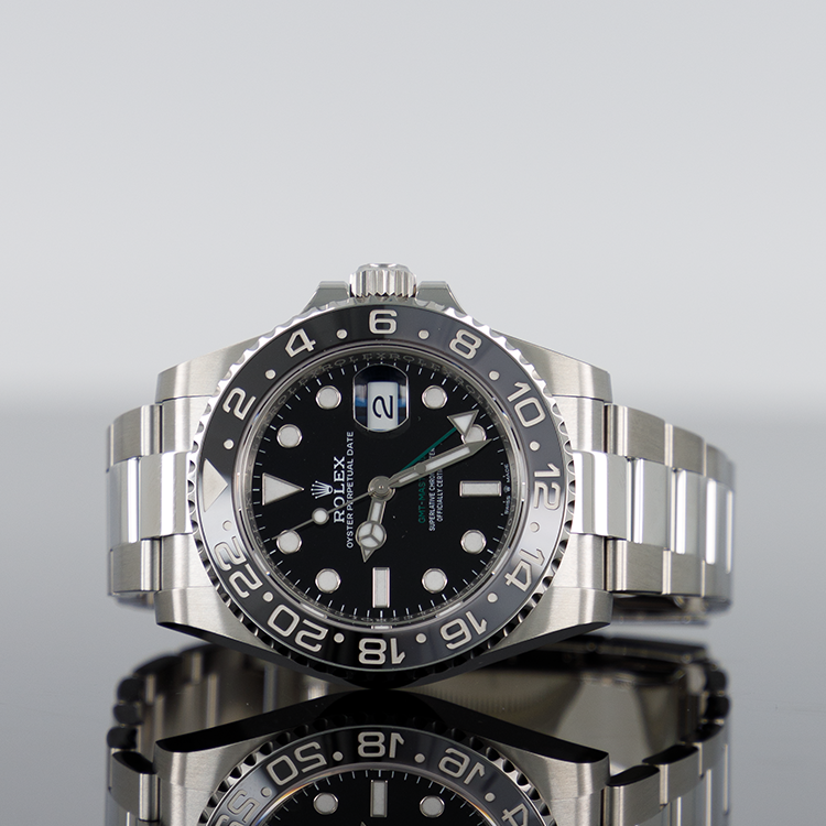 Rolex GMT-Master II 40mm steel Black Dial "bruce Wayne" oyster 126710GRNR
