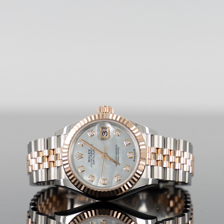 Rolex Datejust 28mm Steel and Rose Gold MOP Dial 279171
