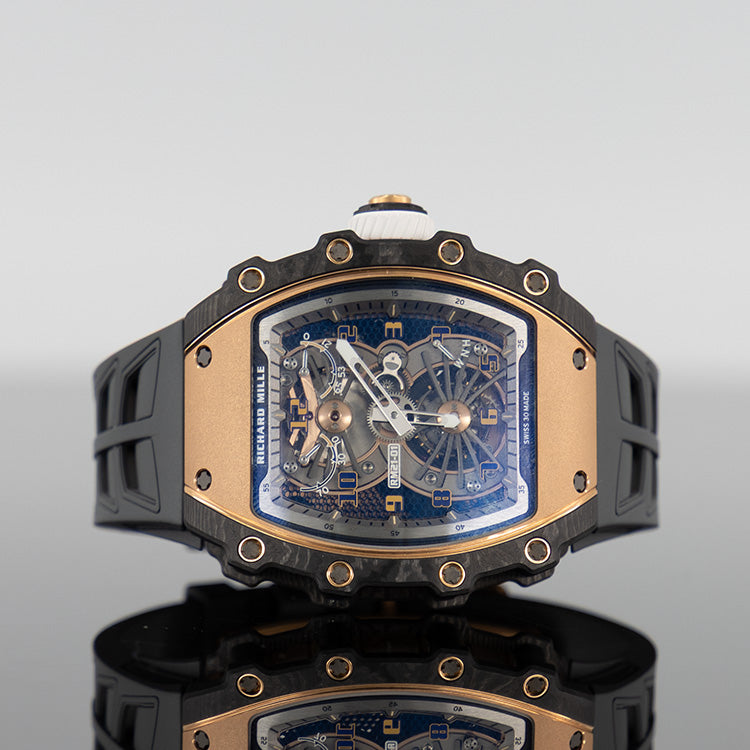 Richard Mille RM 21-01 Manual Winding Tourbillon Aerodyne Rose Gold And Carbon TPT Limited 50 Pieces