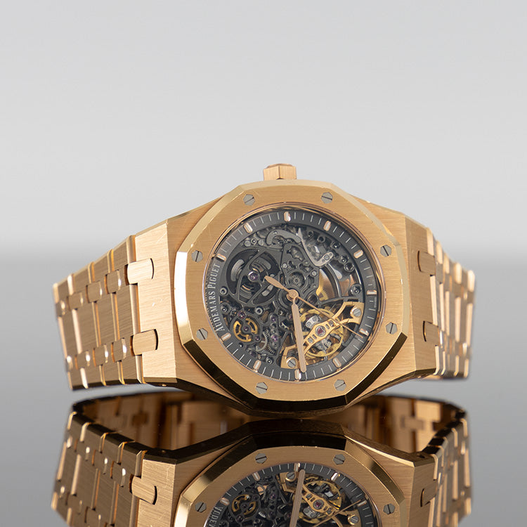 Audemars Piguet Royal Oak 41mm Double Balance Wheel Openworked Pink Gold 15407.OR.OO.1220OR.01