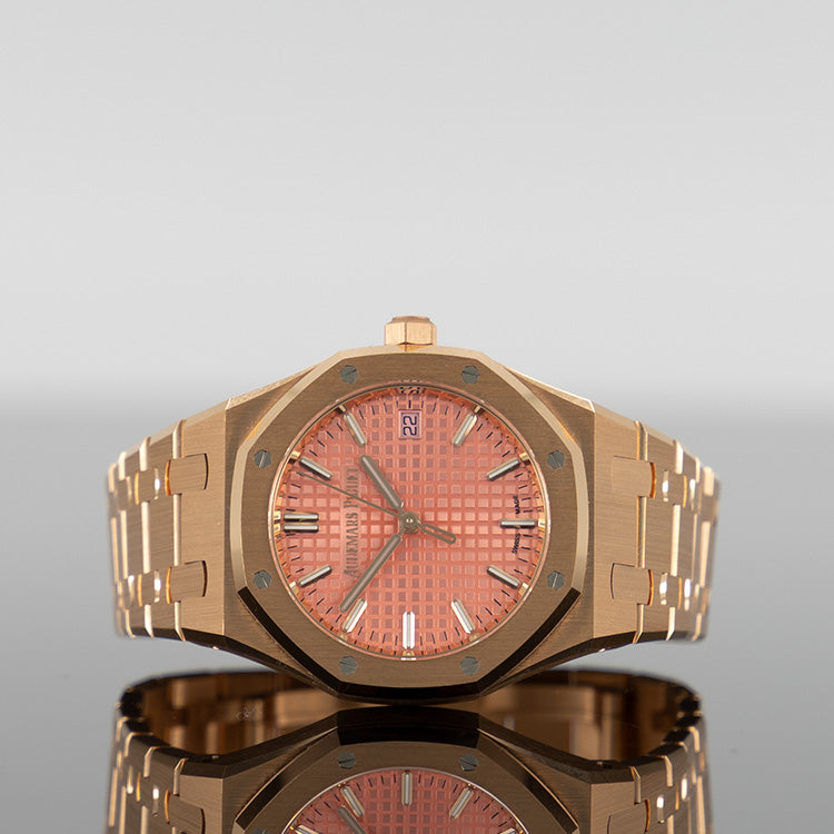 Audemars Piguet Royal Oak Rose Gold 34mm Salmon Dial 77450OR.OO.1361OR.01