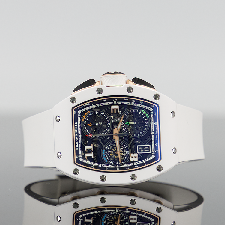 Richard Mille RM 72-01 White Ceramic Winding Lifestyle Flyback Chronograph