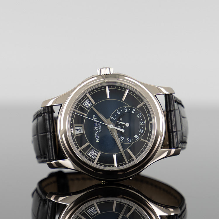 Patek Philippe 5205G-013 Complications 40mm Blue Sunburst Dial