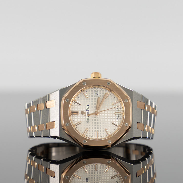 Audemars Piguet Royal Oak 34mm Steel and Gold White Dial 77350SR.OO.1261SR.01