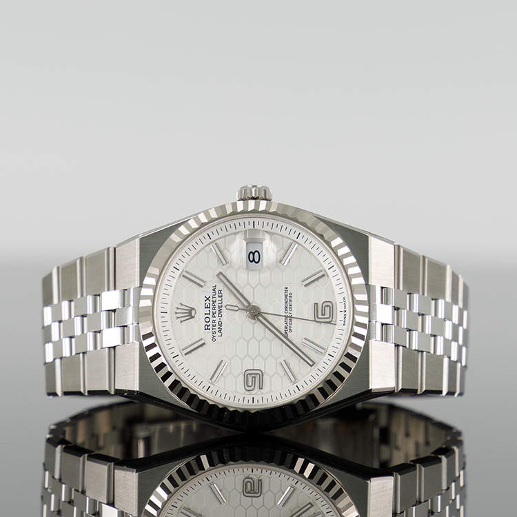 Rolex Land-Dweller 40mmSteel White Honeycomb Motif Dial 127334