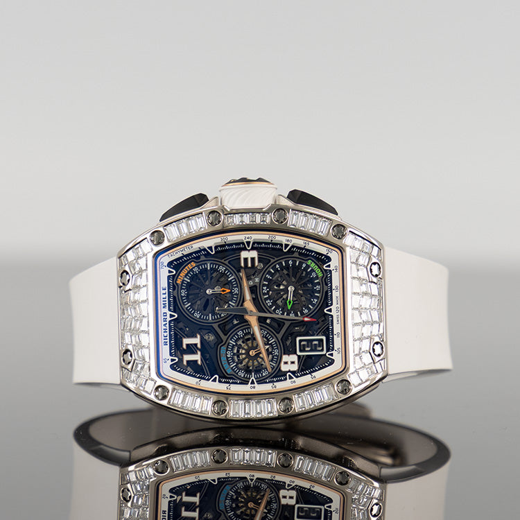 Richard Mille RM 72-01 White Gold Baguette Diamonds