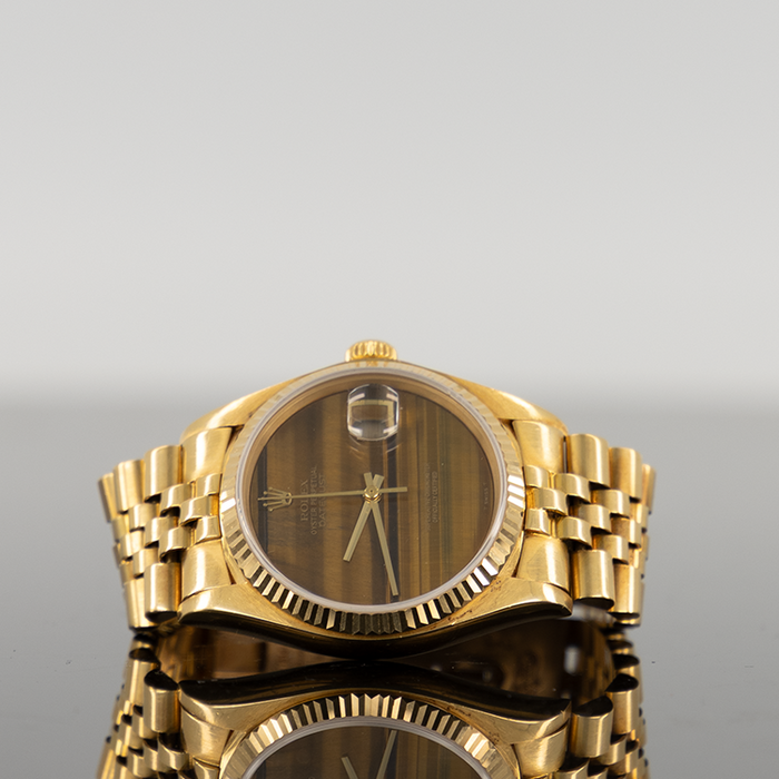 Rolex Datejust 36mm Yellow Gold Tiger Eye Dial 16018