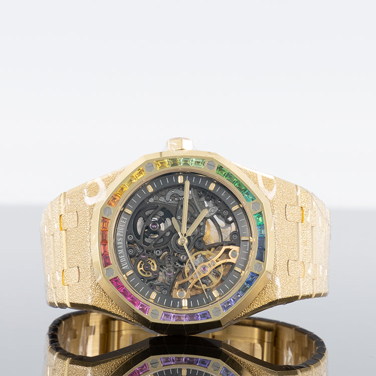 Audemars Piguet Royal Oak Double Balance Wheel Openworked 41mm Frosted Yellow Gold 15412BA.YG.1224BA.01