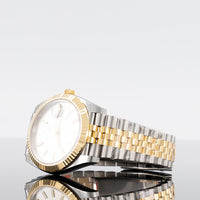 Rolex Datejust 41mm Steel And Yellow Gold Silver Dial Fluted Bezel Jubilee 126333 2