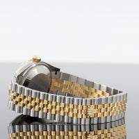 Rolex Datejust 31mm Steel and Yellow Gold Fluted Silver Roman IV Diamond Dial 278273 4
