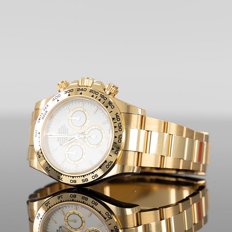 Rolex Daytona 40mm Yellow Gold White Dial 126508