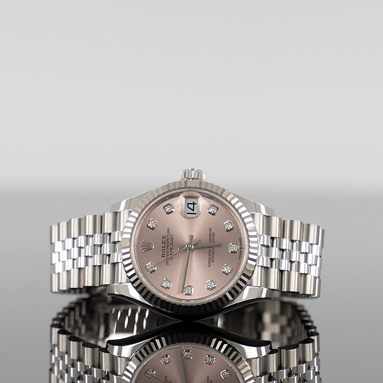 Rolex Datejust 31mm Steel Pink Diamond Dial Jubilee 278274
