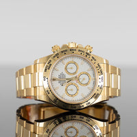 Rolex Daytona 40mm Yellow Gold White Dial 126508 1