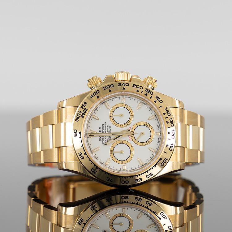Rolex Daytona 40mm Yellow Gold White Dial 126508