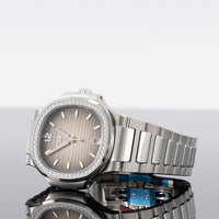 Patek Philippe 7118/1200A-011 Nautilus 35.2mm Steel Diamond Bezel Grey Dial 2