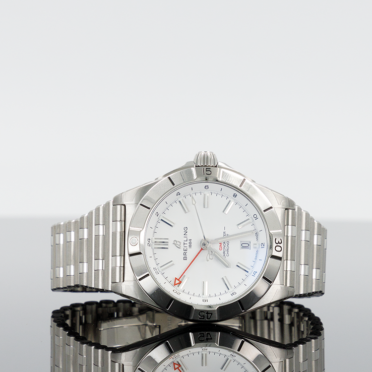 Breitling Chronomat GMT 40 White Dial Steel A32398