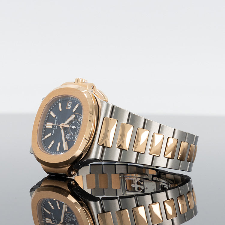 Patek Philippe Nautilus 5980/1AR 40.5mm Steel and Gold Blue Dial
