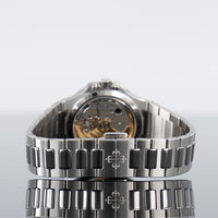 Patek Philippe 7118/1200A-001 Nautilus 35.2mm Steel Diamond Bezel Blue Dial 5