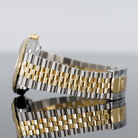Rolex Datejust 36mm Steel and Yellow Gold Fluted Black Diamond Dial 126233 3