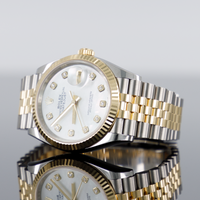 Rolex Datejust 36mm Steel and Yellow Gold Fluted Mother of Pearl Dia  Jubilee Bracelet 126233 2