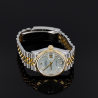 Rolex Datejust 36mm Steel and Yellow Gold Fluted Mother of Pearl Dia  Jubilee Bracelet 126233 5
