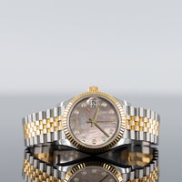 Rolex Datejust 31mm Steel and Yellow Gold Mother of Pearl Brown Dial 278273 1