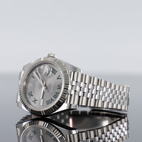 Rolex Datejust 41mm Steel Jubilee Fluted Wimbledon Dial 126334 2