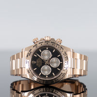 Rolex Daytona Rose Gold 40mm Black Dial 126505 1