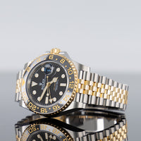 Rolex GMT-Master II Steel and Yellow Gold Jubilee Bracelet Black Dial 126718GRNR 2