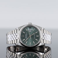 Rolex Datejust 36mm Steel Jubilee Smooth Mint Green Dial 126200 1