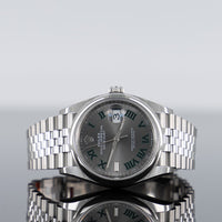 Rolex Datejust 36mm Steel Jubilee Smooth Wimbledon Dial 126200 1
