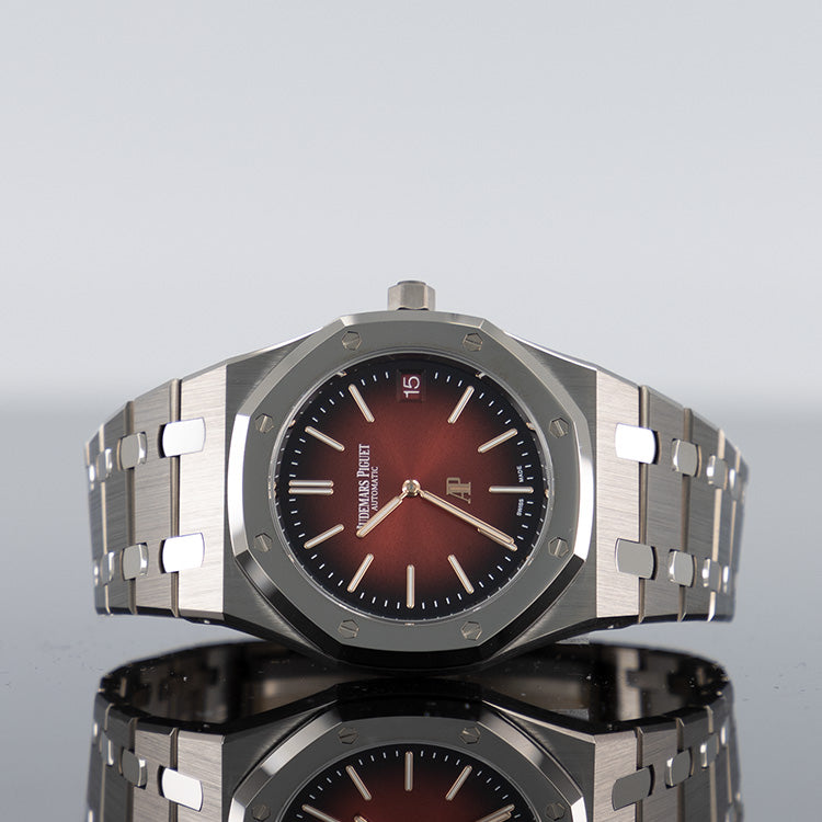 Audemars Piguet Royal Oak Jumbo Extra-Thin 39mm Smoked Burgundy Dial 16202XT.OO.1240XT.01
