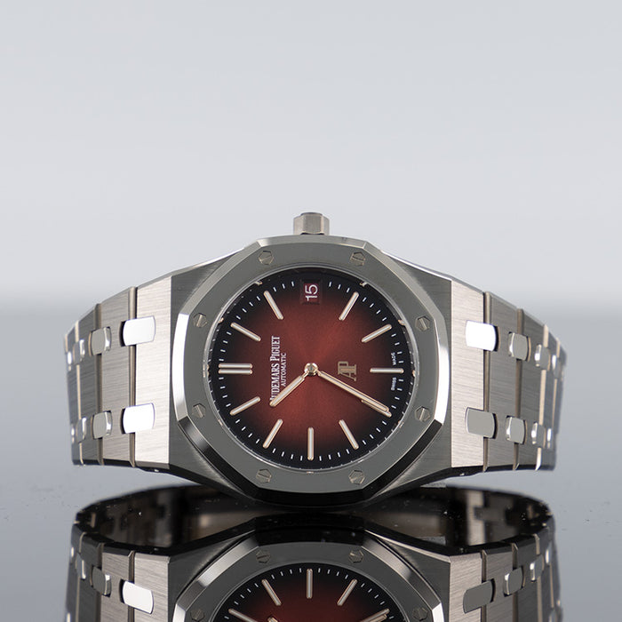Audemars Piguet Royal Oak Jumbo Extra-Thin 39mm Smoked Burgundy Dial 16202XT.OO.1240XT.01