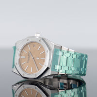 Audemars Piguet Royal Oak Jumbo 39mm White Gold Salmon Dial 15202BC.OO.1240BC.01 2