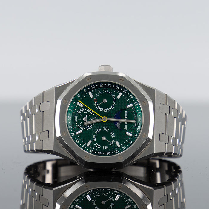 Audemars Piguet Royal Oak Perpetual Calendar 41mm Steel Limited 50 Pieces Green Dial 26606ST.OO.1220ST.01