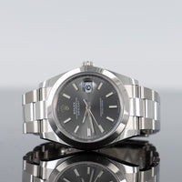 Rolex Datejust 41mm Oystersteel Smooth Grey Dial 126300 1