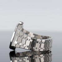 Audemars Piguet Royal Oak 37mm Steel Diamond Bezel Grey Dial 15551ST.ZZ.1356ST.06 3
