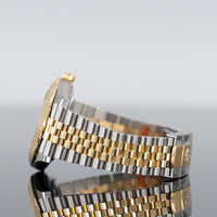 Rolex Datejust 41mm Steel and Yellow Gold Fluted Black Diamond Dial 126333 3