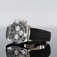 Rolex Daytona Oysterflex 40mm White Gold  Bright Black Dial 126519LN 2