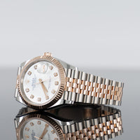 Rolex Datejust 36mm Steel and Rose Gold Mother of Pearl Diamond Dial 126231 2