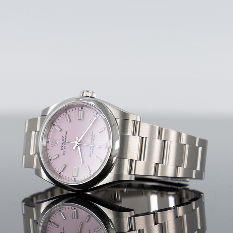 Rolex Oyster Perpetual 36mm Steel Pink Dial 126000
