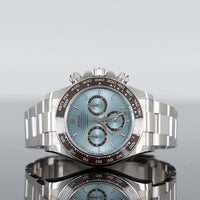 Rolex Daytona 40mm Platinum Ice Blue Index Dial Open Back 126506 1