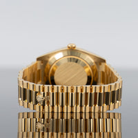 Rolex Day-Date 40mm Yellow Gold Green Roman Dial 228238 4