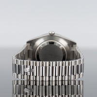 Rolex Day-Date 40mm Platinum Arabic Green Dial 228396TBR 4