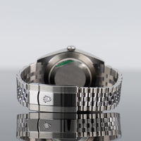 Rolex Datejust 41mm Steel Grey Dial Smooth Bezel Jubilee 126300 4